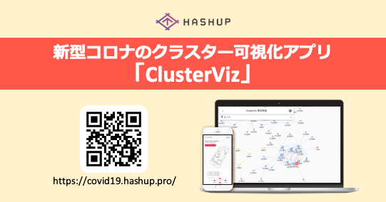 新型コロナのクラスター可視化アプリ「ClusterViz」をリリース